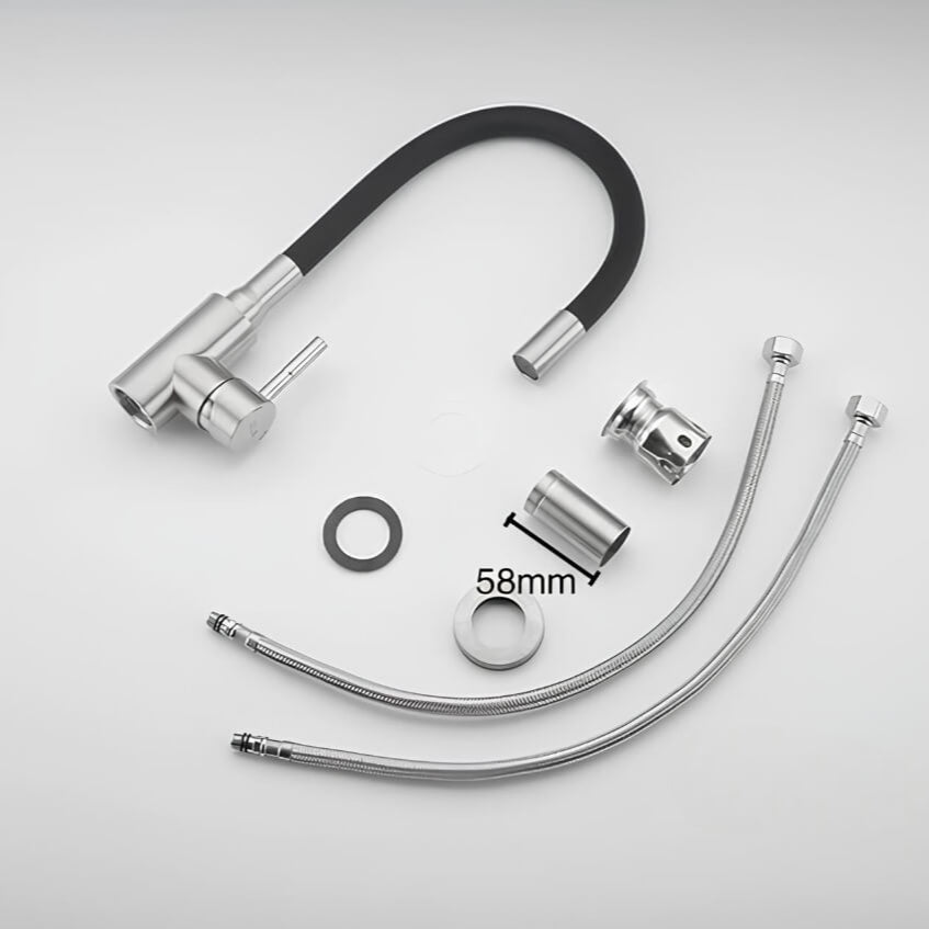 Robinet évier flexible coloré orientable 360° L'art du robinet
