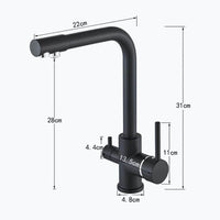 Robinet évier mitigeur double sortie filtration L'art du robinet