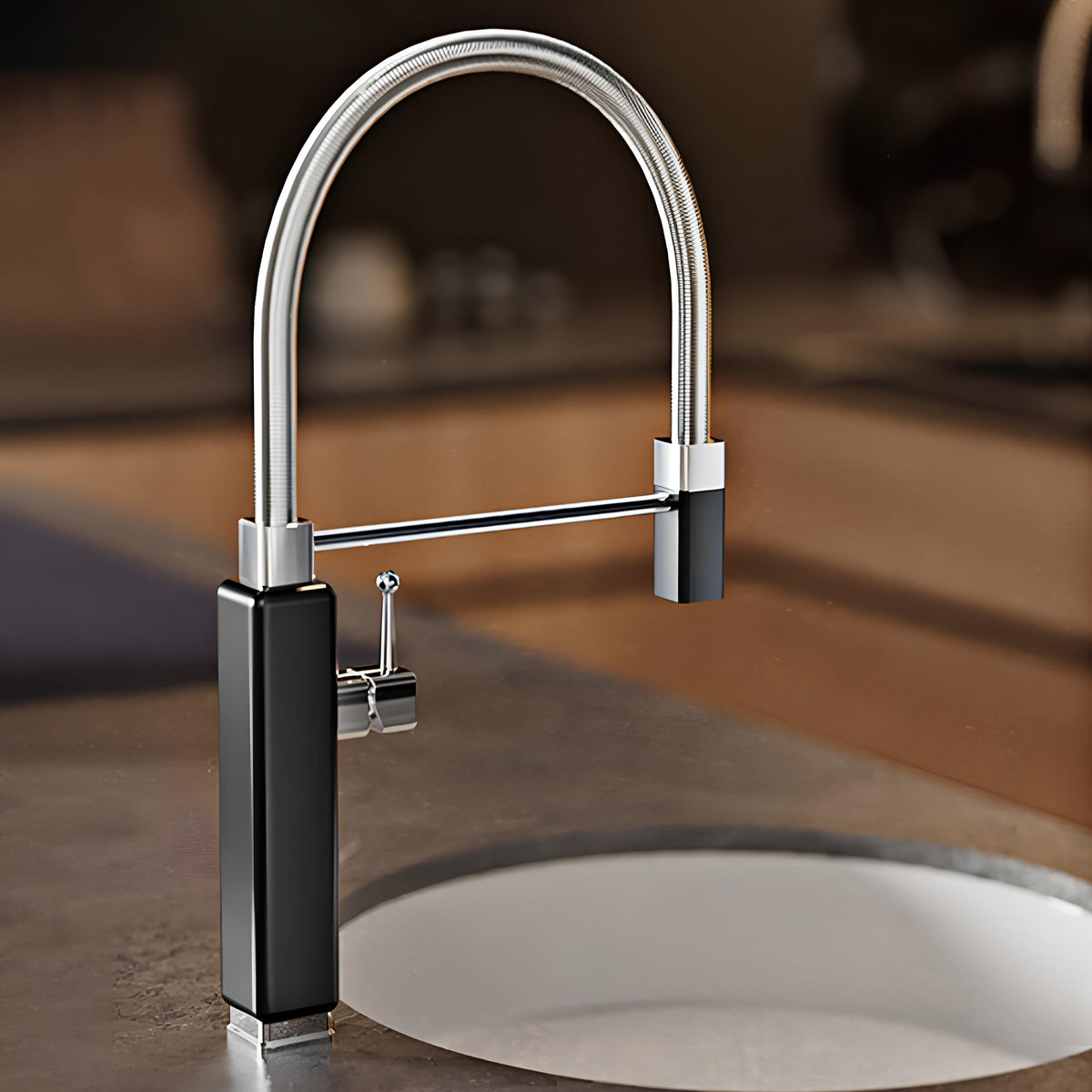 Robinet évier mitigeur douchette extractible laiton L'art du robinet