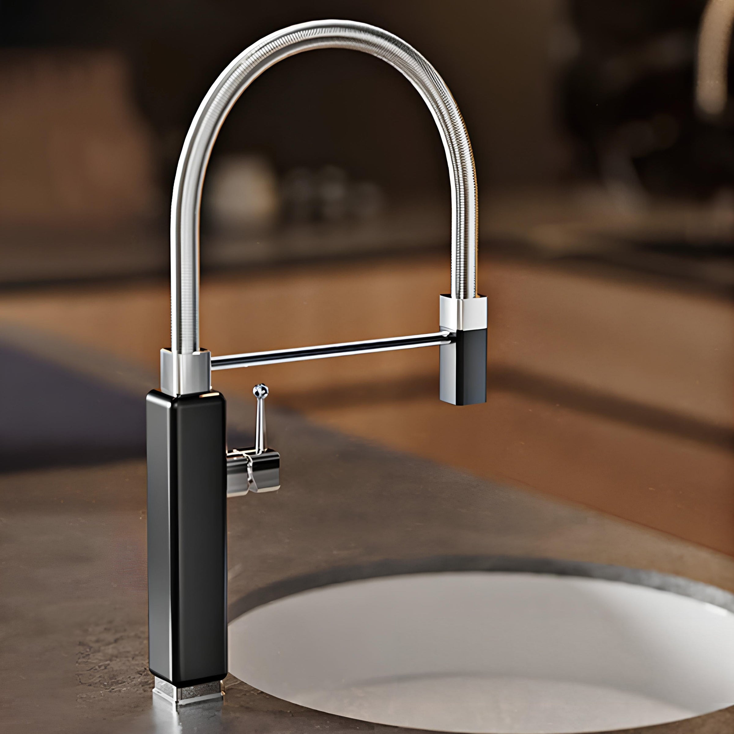 Robinet évier mitigeur douchette extractible laiton L'art du robinet