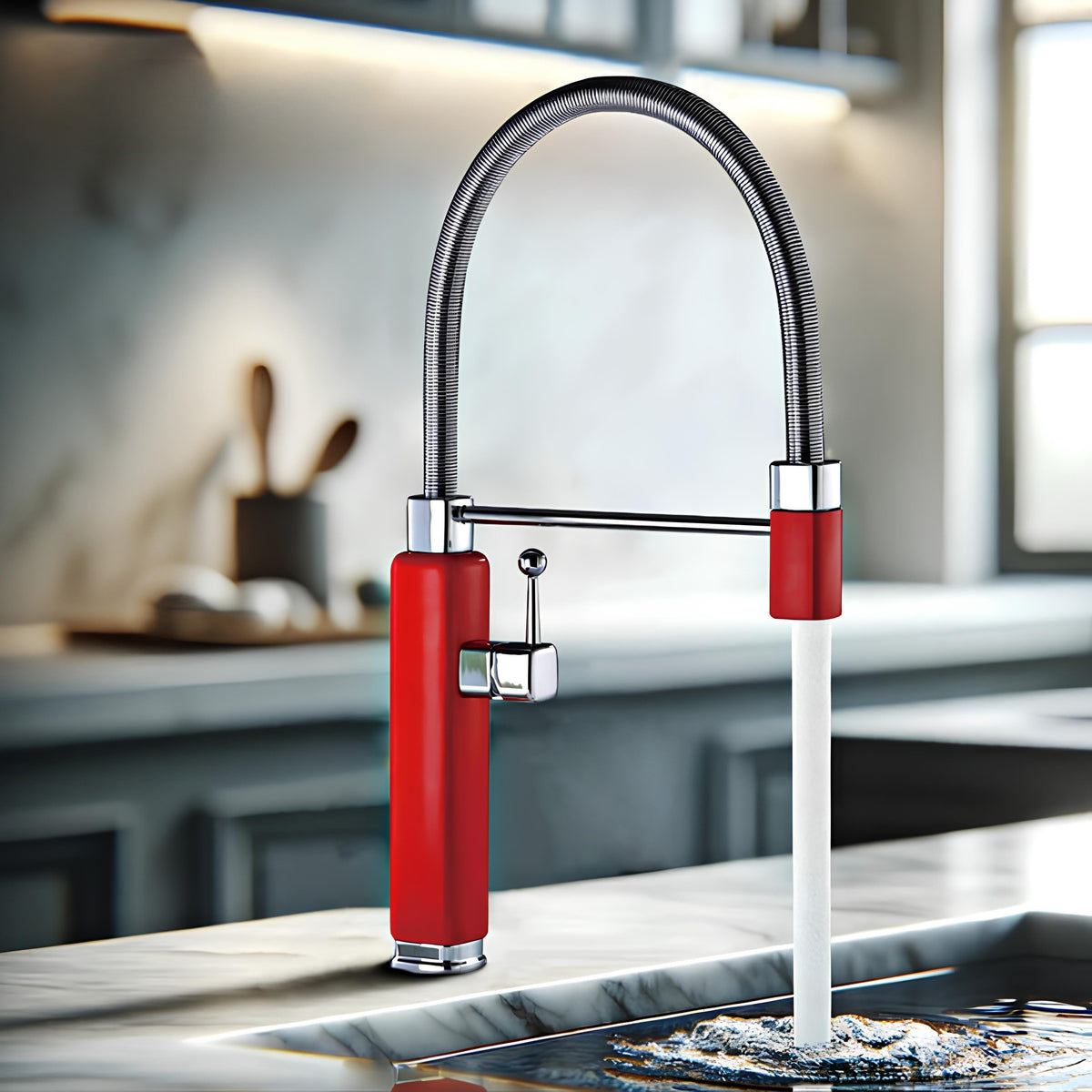 Robinet évier mitigeur douchette extractible laiton L'art du robinet