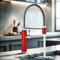 Robinet évier mitigeur douchette extractible laiton L'art du robinet