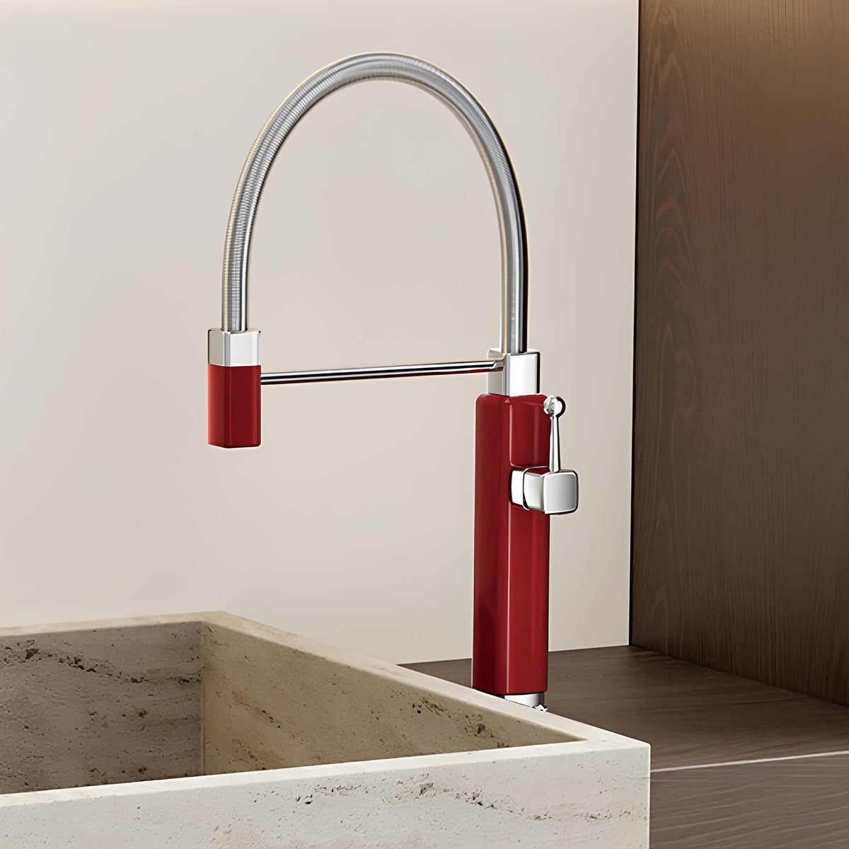 Robinet évier mitigeur douchette extractible laiton L'art du robinet