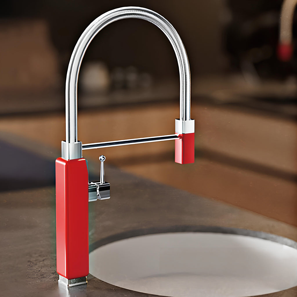 Robinet évier mitigeur douchette extractible laiton L'art du robinet