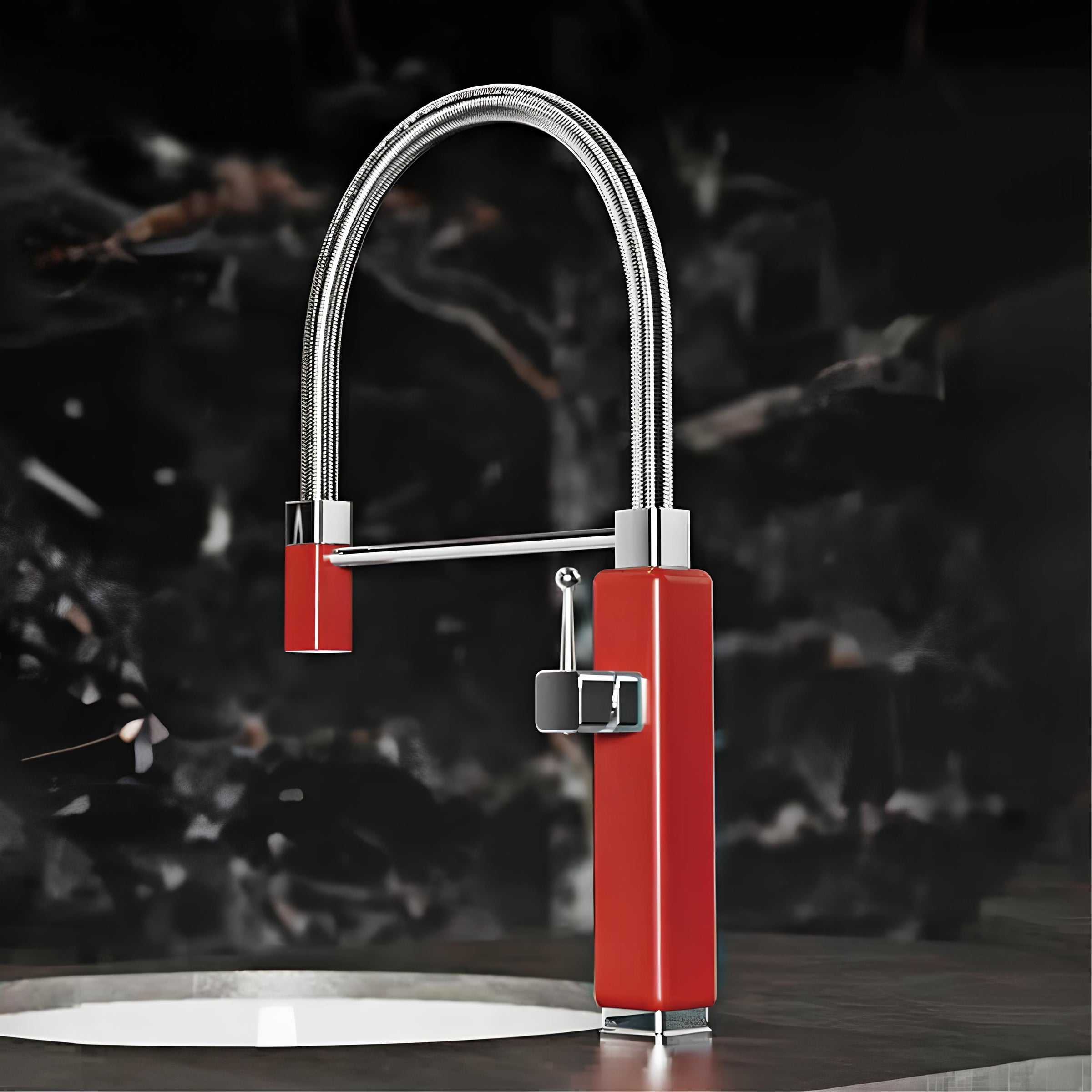 Robinet évier mitigeur douchette extractible laiton L'art du robinet