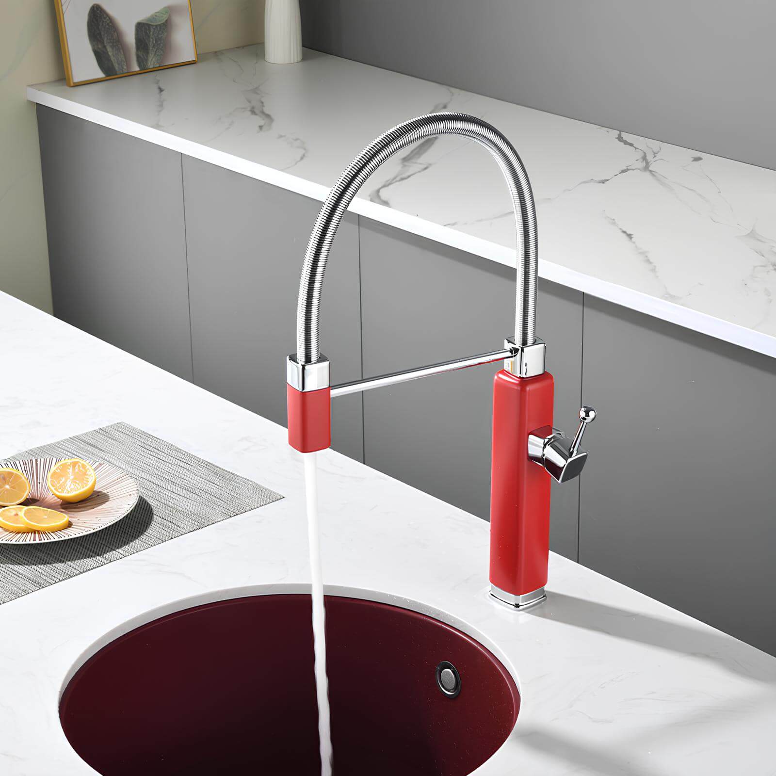 Robinet évier mitigeur douchette extractible laiton L'art du robinet