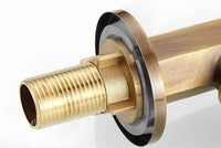 Robinet évier monotrou eau froide bronze brossé L'art du robinet