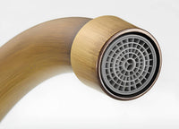 Robinet évier monotrou eau froide bronze brossé L'art du robinet