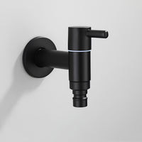 Robinet extérieur mural noir mat acier inoxydable L'art du robinet