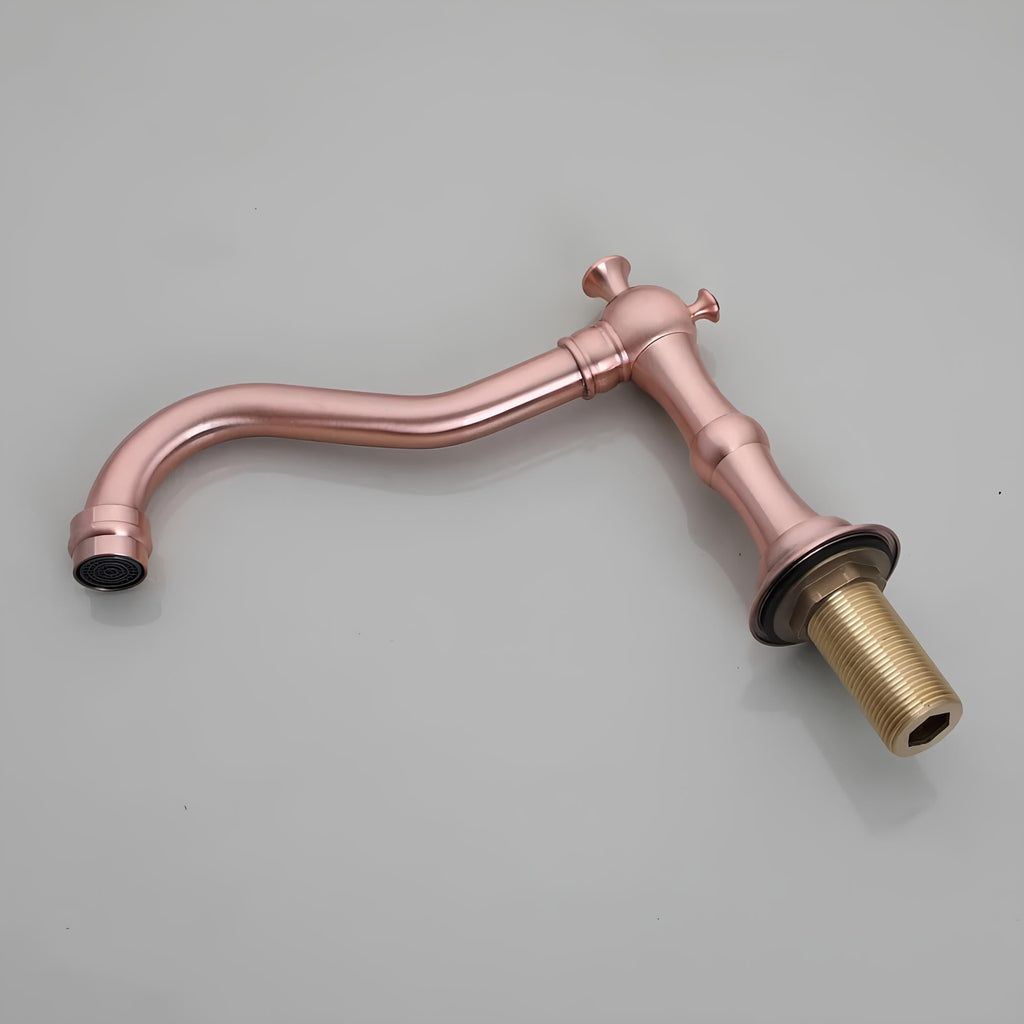 Robinet lavabo 3 trous cuivre antique style classique L'art du robinet
