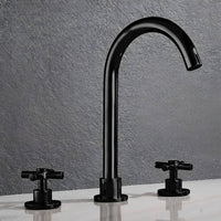 Robinet lavabo 3 trous doré design moderne L'art du robinet