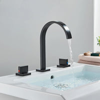 Robinet lavabo 3 trous en laiton doubles poignées L'art du robinet