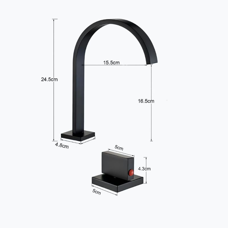 Robinet lavabo 3 trous en laiton doubles poignées L'art du robinet