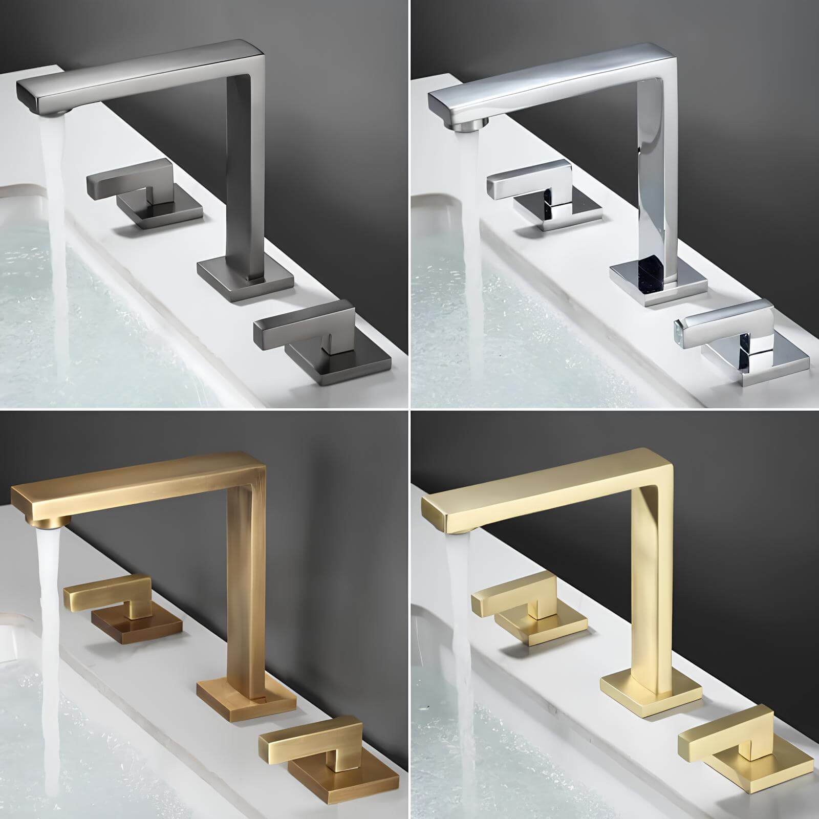 Robinet lavabo 3 trous style antique cascade L'art du robinet