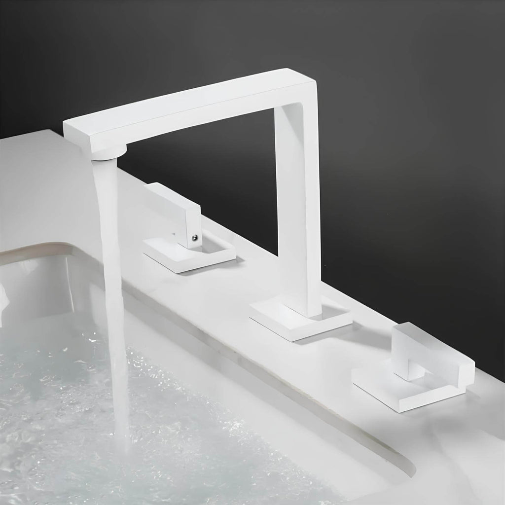 Robinet lavabo 3 trous style antique cascade L'art du robinet