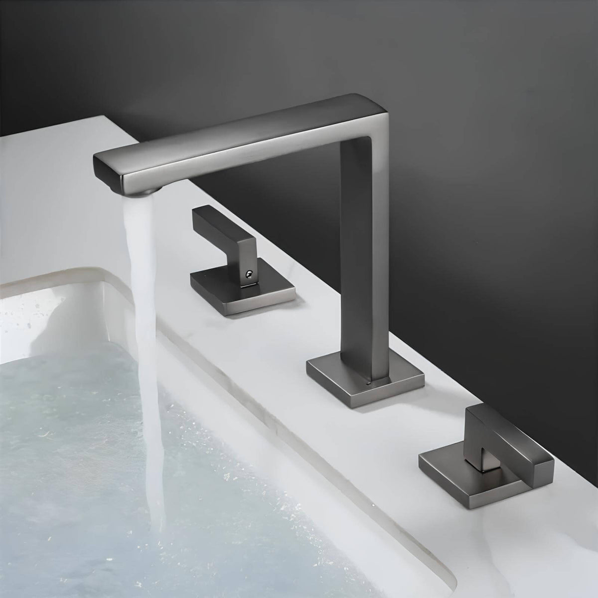 Robinet lavabo 3 trous style antique cascade L'art du robinet