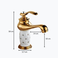 Robinet lavabo baroque bronze antique L'art du robinet
