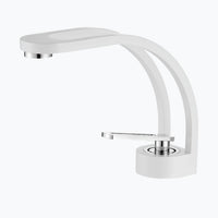 Robinet lavabo cascade laiton design arrondi