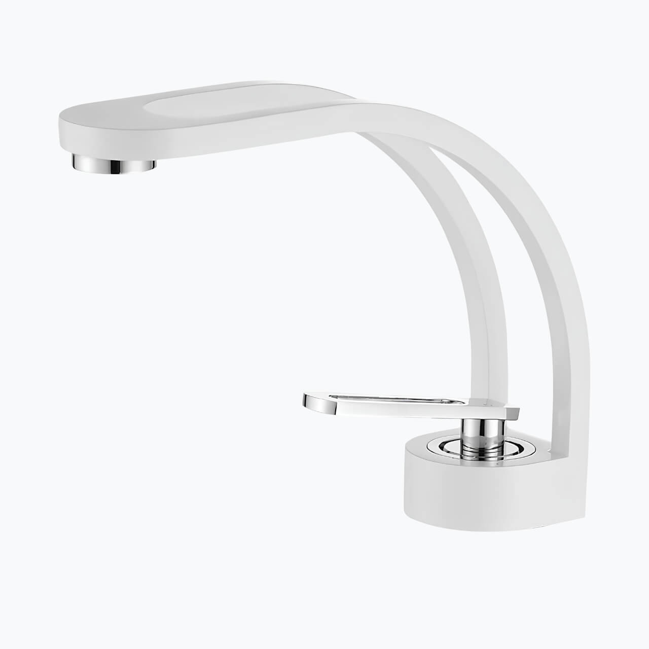 Robinet lavabo cascade laiton design arrondi