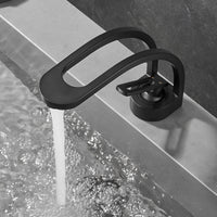 Robinet lavabo cascade laiton design arrondi