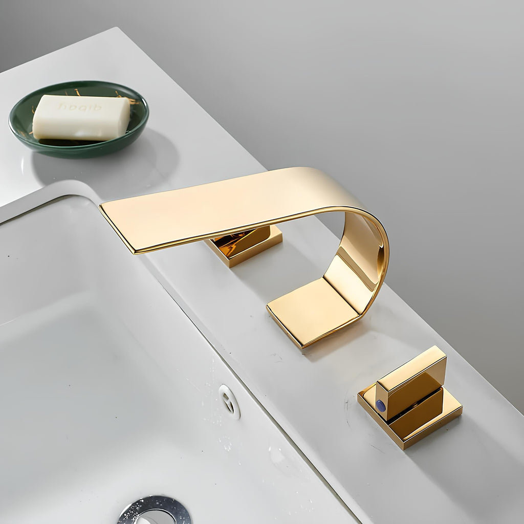 Robinet lavabo cascade - design minimaliste L'art du robinet