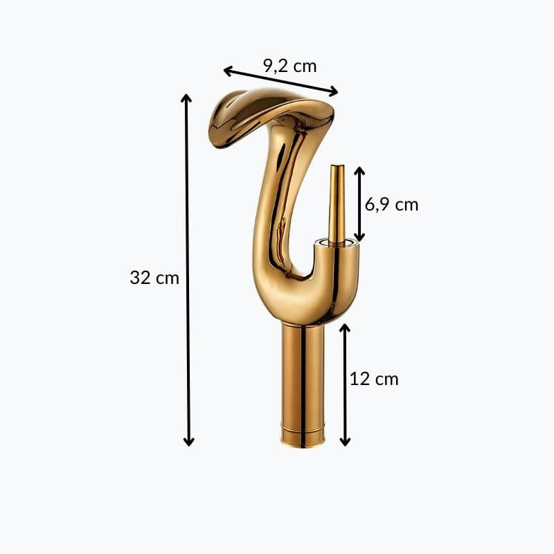 Robinet lavabo cascade haut mitigeur laiton design L'art du robinet