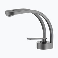 Robinet lavabo cascade laiton design arrondi L'art du robinet