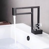 Robinet lavabo cascade laiton massif design L'art du robinet