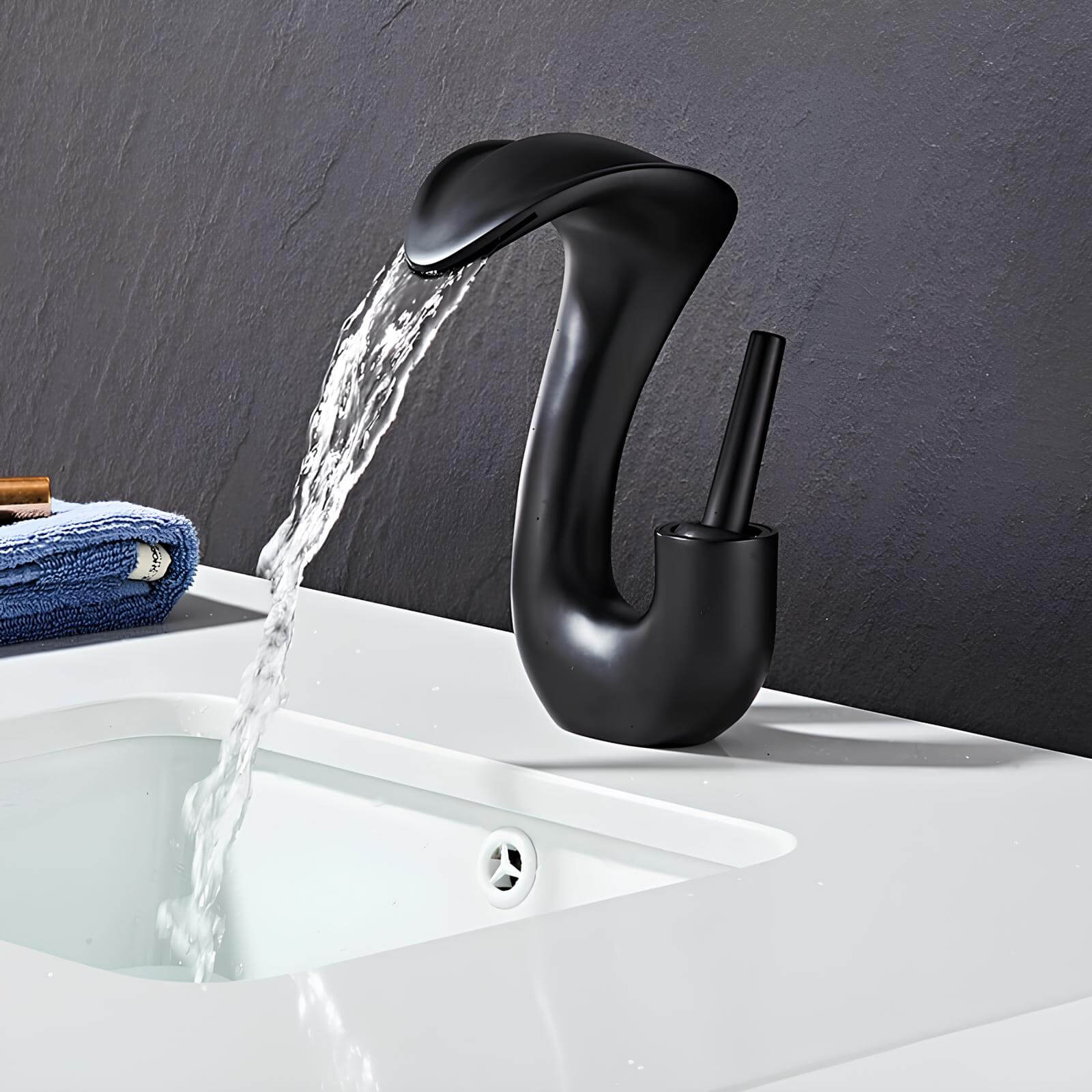 Robinet lavabo cascade laiton - mitigeur compact design L'art du robinet