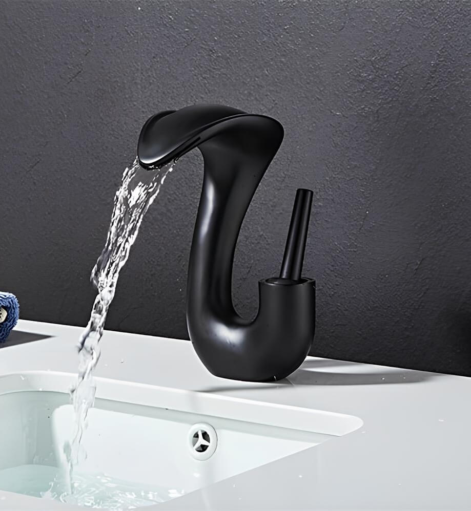 Robinet lavabo cascade laiton - mitigeur compact design L'art du robinet
