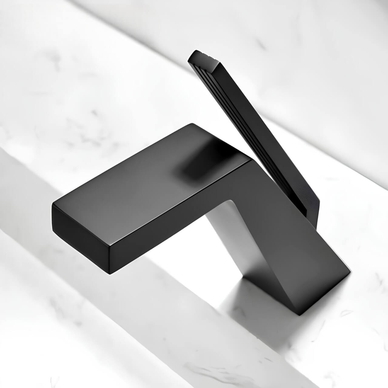 Robinet de lavabo monotrou design minimaliste