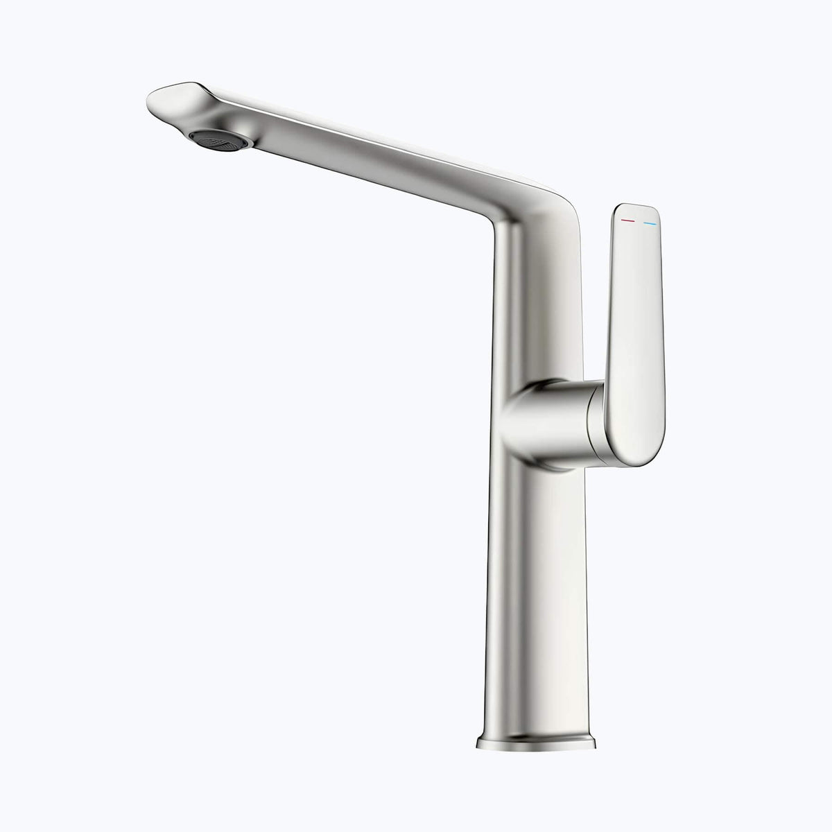 Robinet lavabo haut design - mitigeur bec allongé chrome L'art du robinet