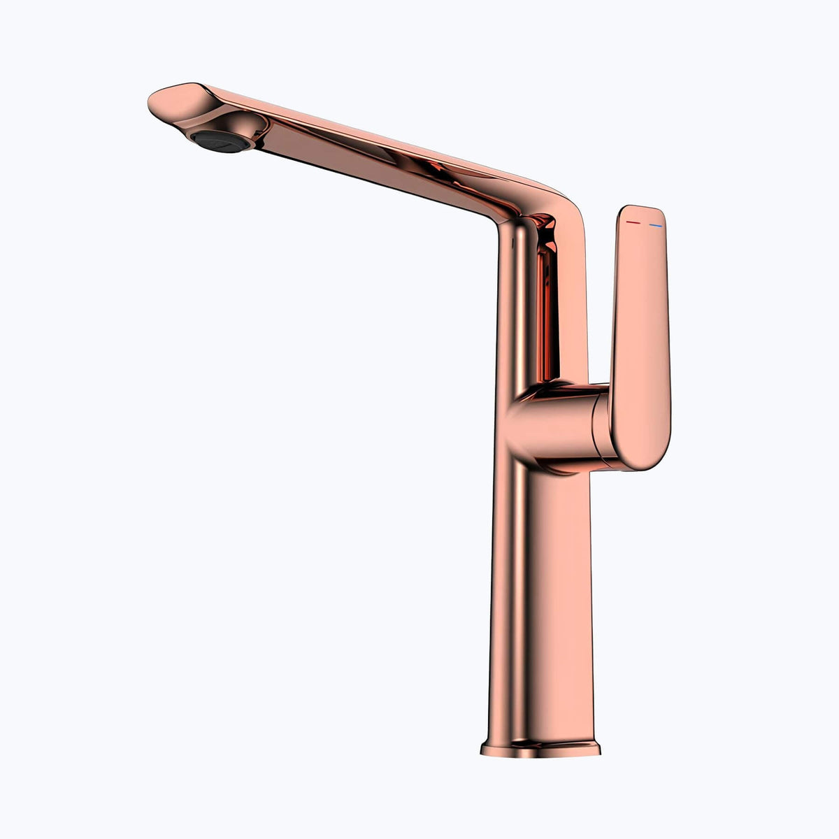 Robinet lavabo haut design - mitigeur bec allongé chrome L'art du robinet
