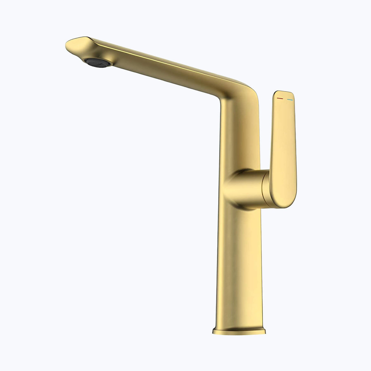 Robinet lavabo haut design - mitigeur bec allongé chrome L'art du robinet