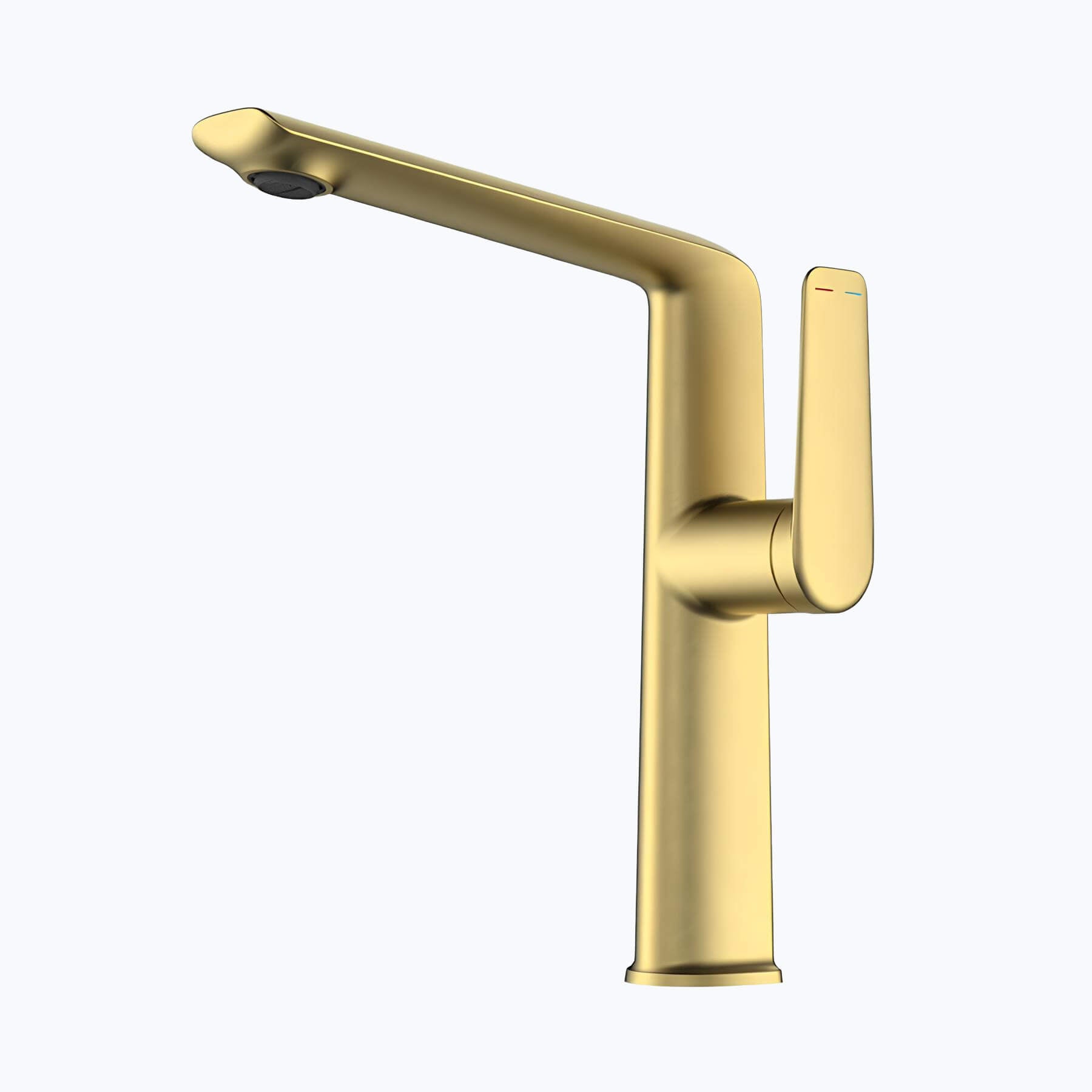Robinet lavabo haut design - mitigeur bec allongé chrome L'art du robinet