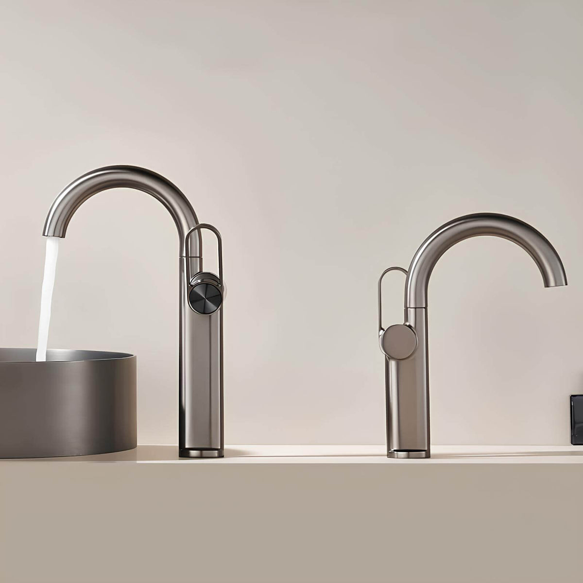 Robinet lavabo haut laiton mitigeur bec pivotant L'art du robinet