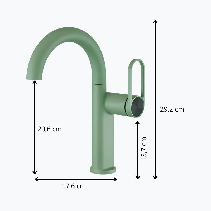 Robinet lavabo haut laiton mitigeur bec pivotant L'art du robinet