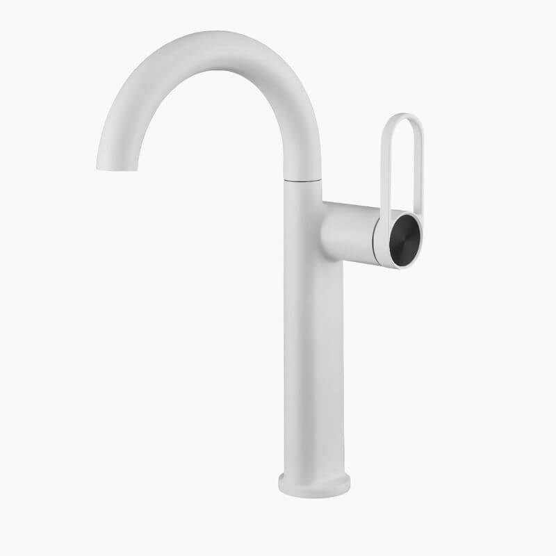 Robinet lavabo haut laiton mitigeur bec pivotant L'art du robinet