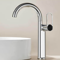 Robinet lavabo haut laiton mitigeur bec pivotant L'art du robinet