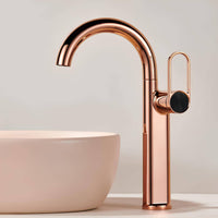 Robinet lavabo haut laiton mitigeur bec pivotant L'art du robinet