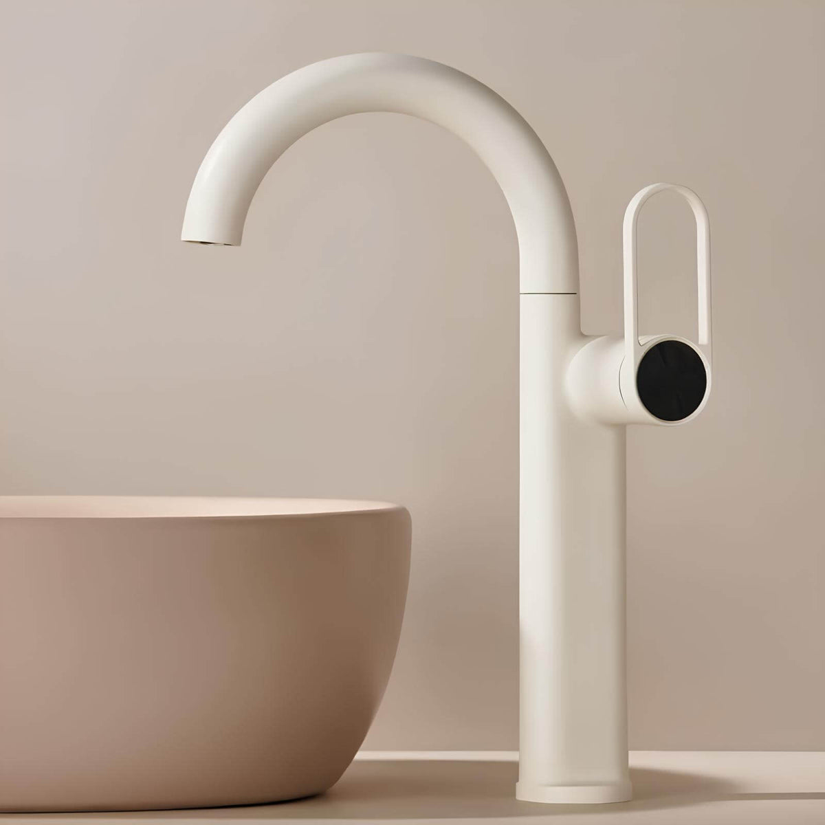 Robinet lavabo haut laiton mitigeur bec pivotant L'art du robinet