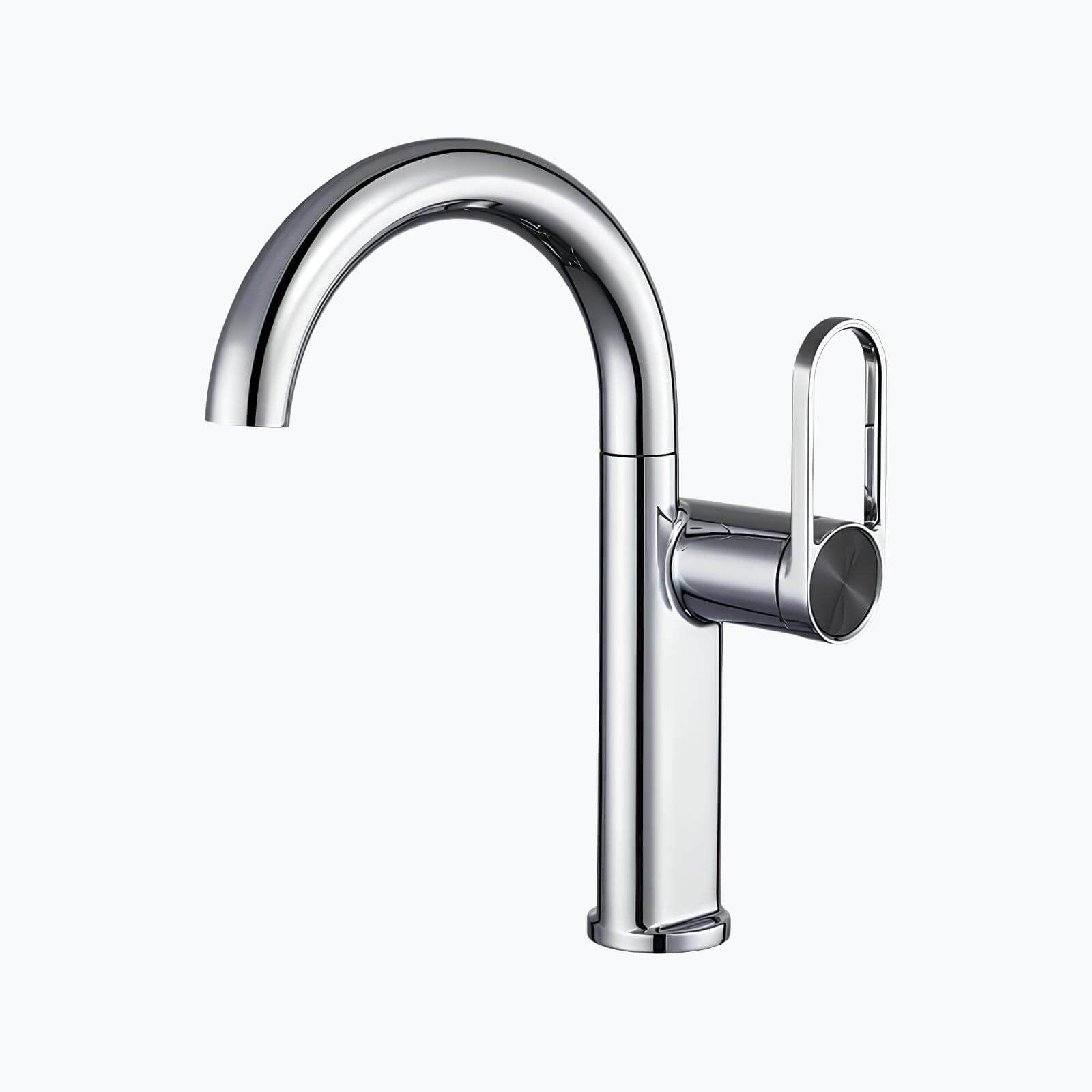 Robinet lavabo haut laiton mitigeur bec pivotant L'art du robinet