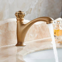 Robinet lavabo laiton antique eau froide L'art du robinet
