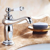 Robinet lavabo laiton finition antique monocommande L'art du robinet