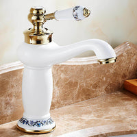 Robinet lavabo laiton finition antique monocommande L'art du robinet