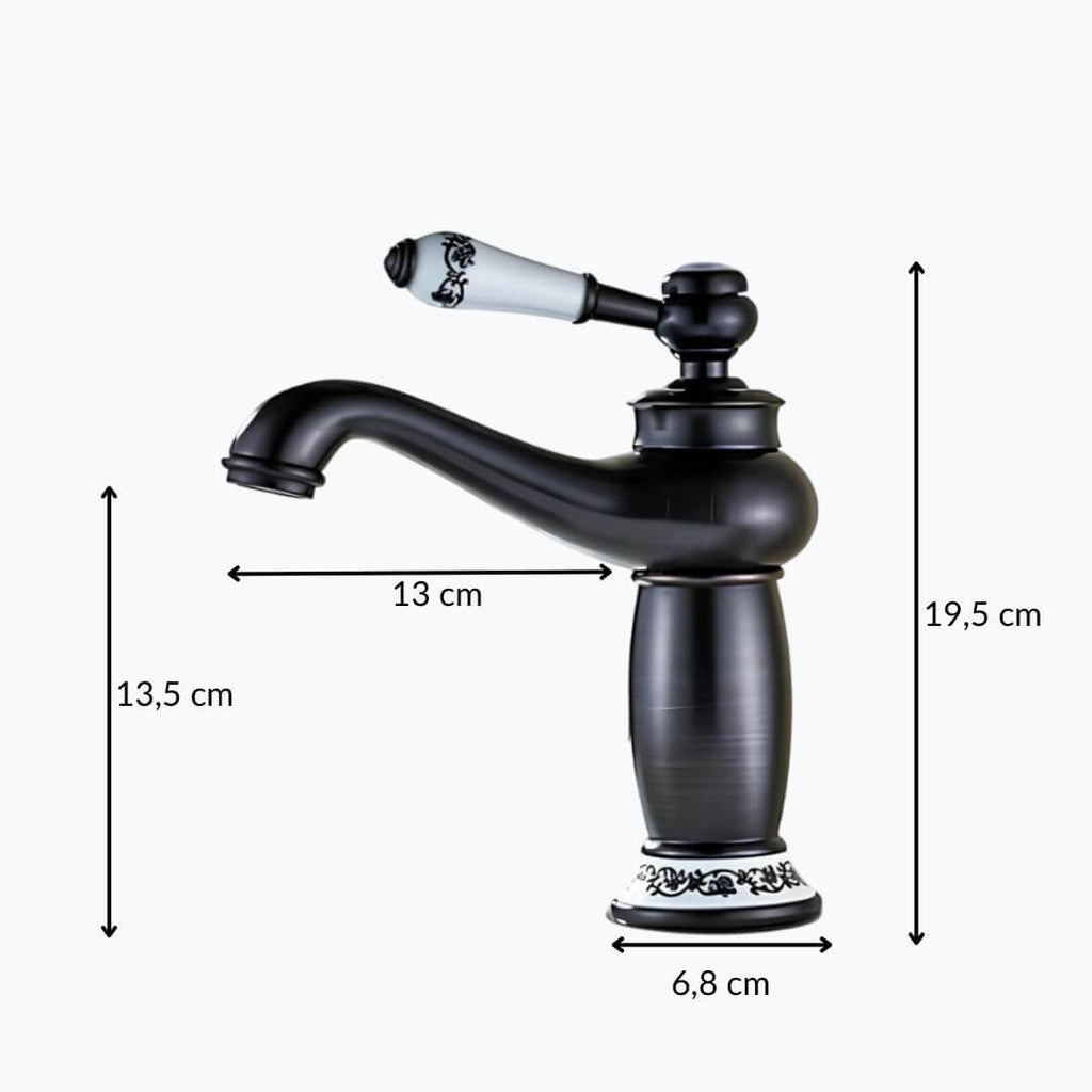 Robinet lavabo laiton finition antique monocommande L'art du robinet
