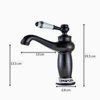 Robinet lavabo laiton finition antique monocommande L'art du robinet