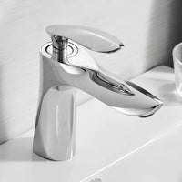 Robinet lavabo mitigeur cascade design contemporain L'art du robinet