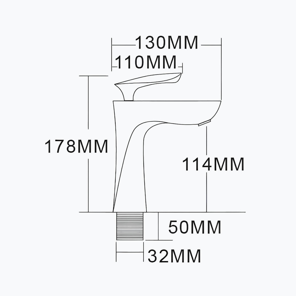 Robinet lavabo mitigeur cascade design contemporain L'art du robinet