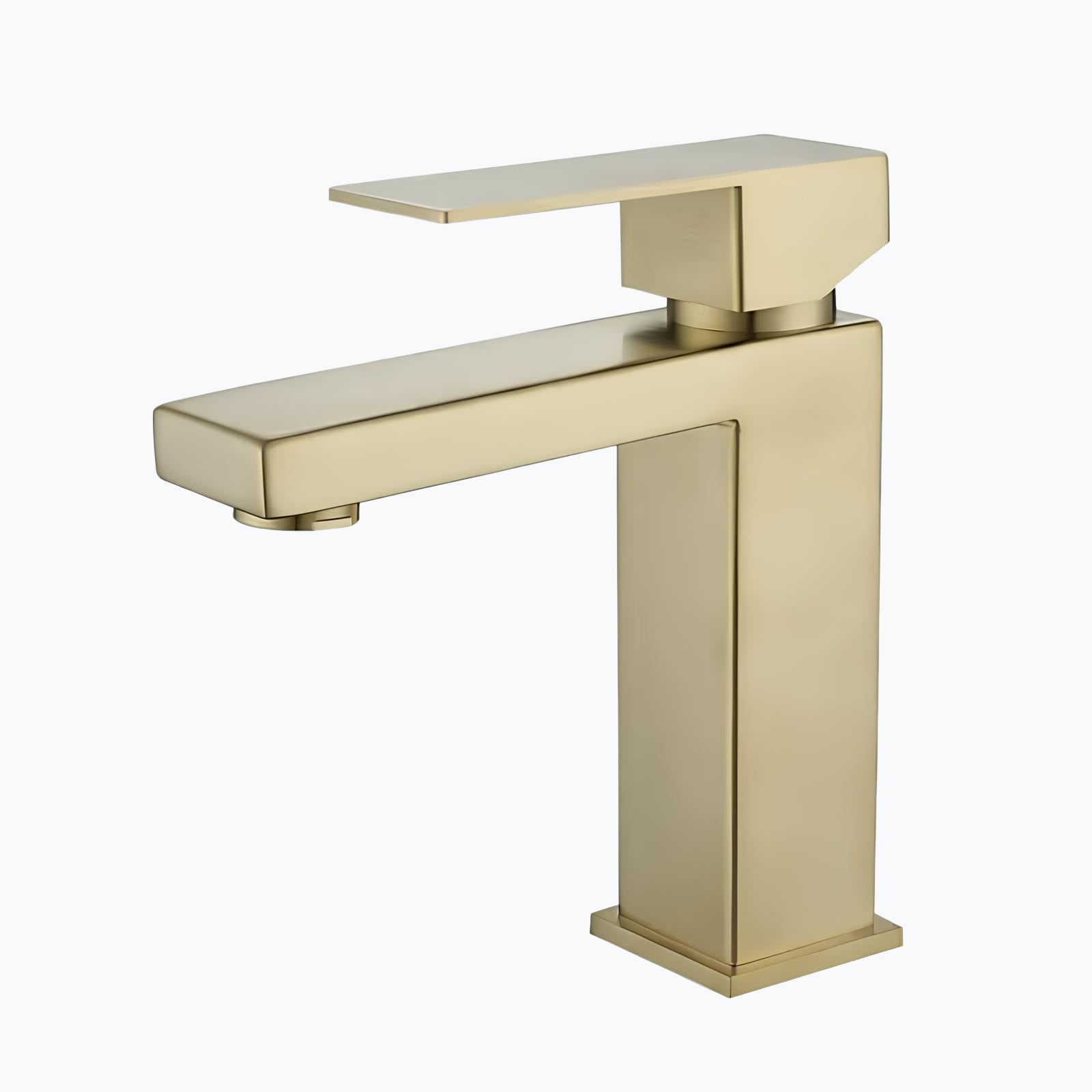 Robinet lavabo mitigeur inox or brossé L'art du robinet